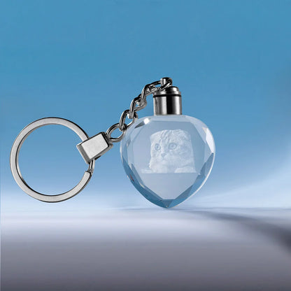 Personalisierter LED-Kristall-Schlüsselanhänger