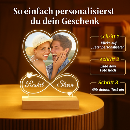 Personalisiertes Licht für zwei Herzen