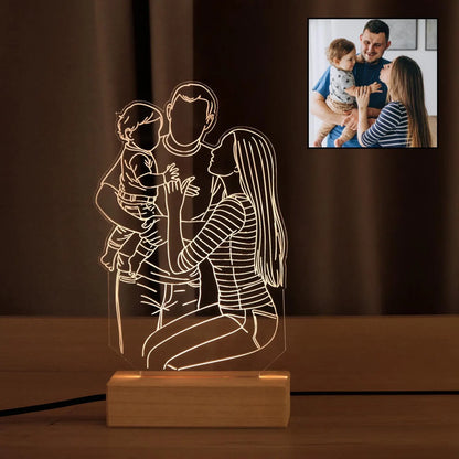 Personalisierte 3D FotoLampe™ – Dein Bild, dein Licht