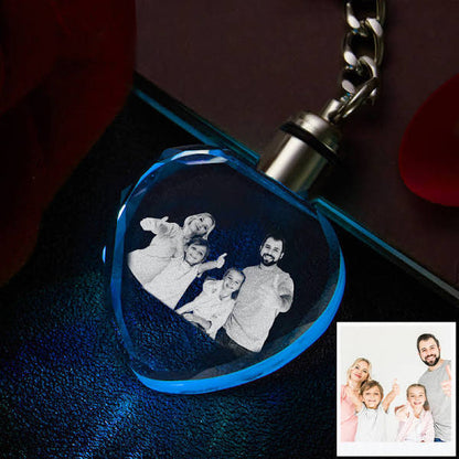 Personalisierter LED-Kristall-Schlüsselanhänger
